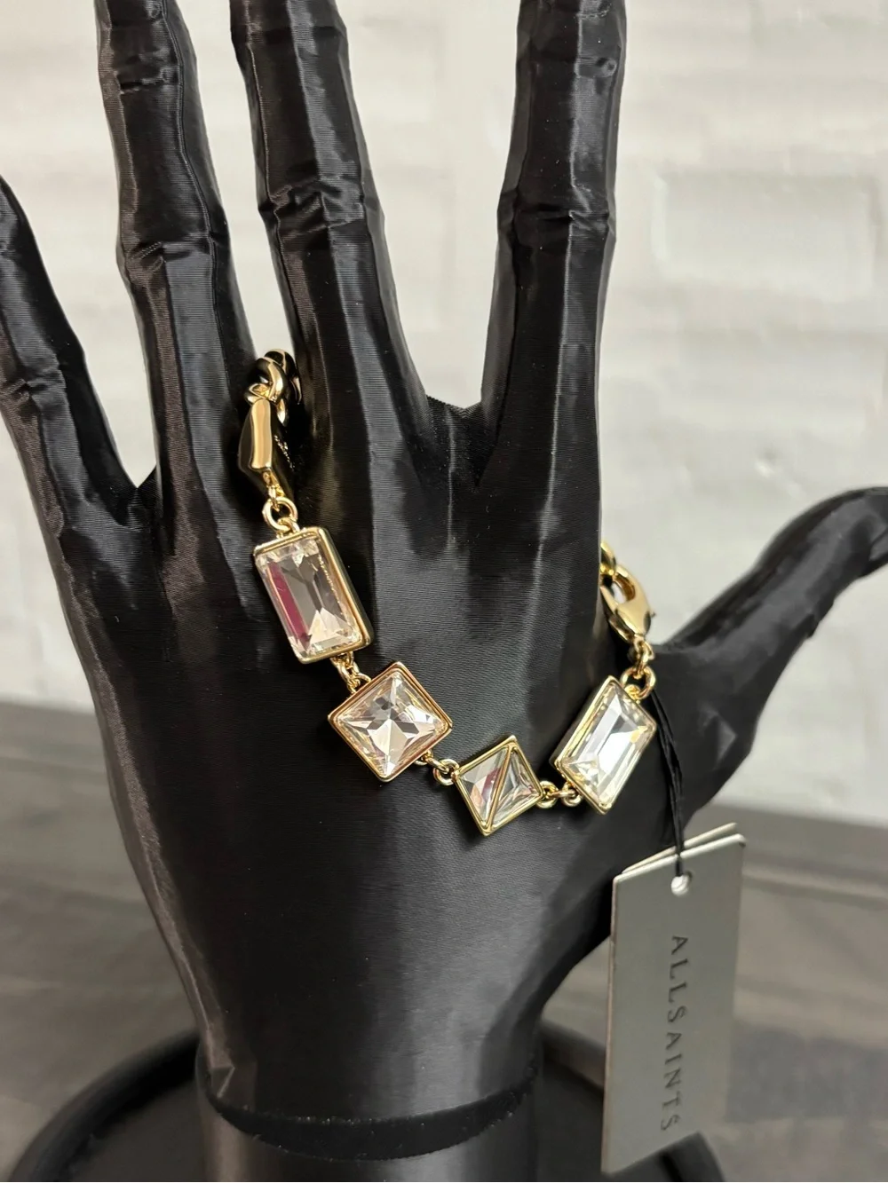 AllSaints Geometric Crystal Bracelet